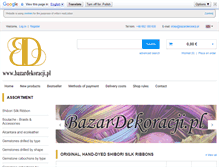 Tablet Screenshot of bazardekoracji.pl